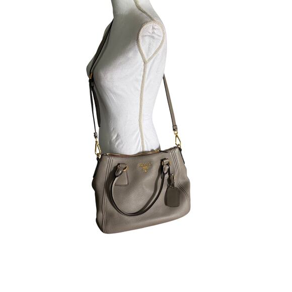 Prada Handbags - Prada Leather Top Handle Bag